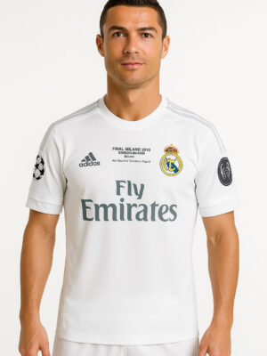 Real Madrid 2016 UEFA Champions League Final Retro Jersey — San Siro Edition