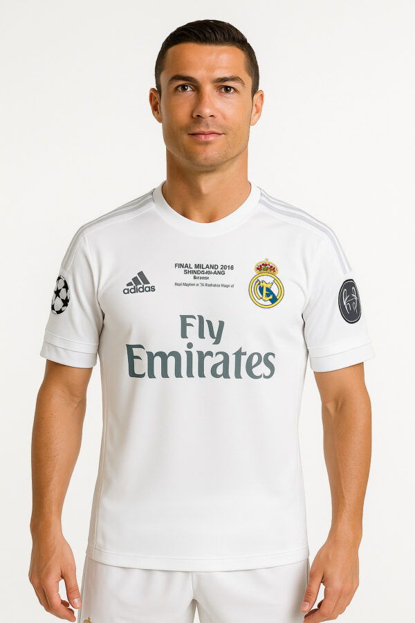 Real Madrid 2016 UEFA Champions League Final Retro Jersey — San Siro Edition
